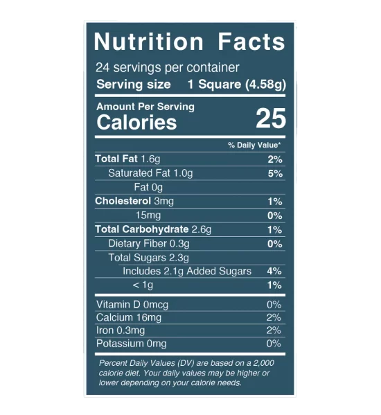 Organic ingredients in psilocybin chocolate